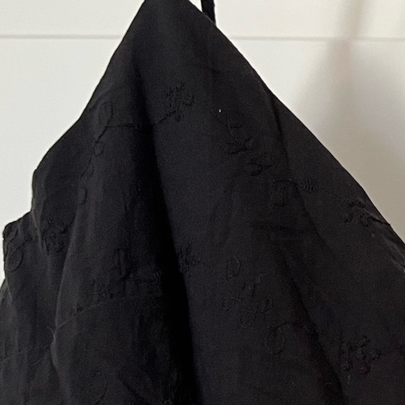 Francesca’s Mi Ami Black Eyelet Mini Dress Size Small - Picture 3 of 8